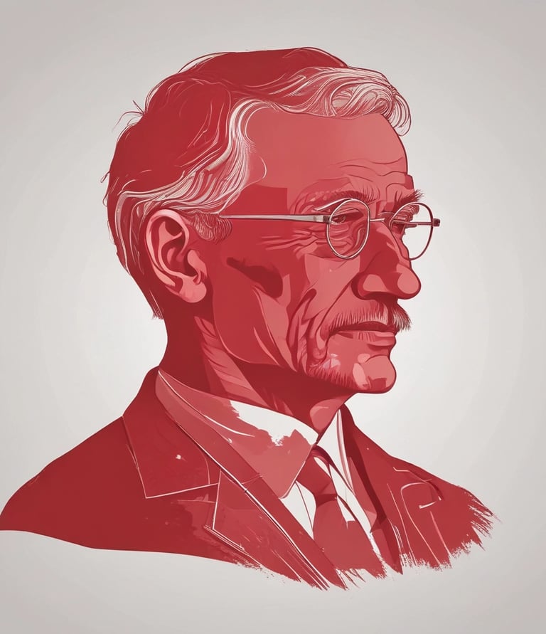 A clean, minimalist workspace inspired by nav.al blog design with a laptop and notebook.