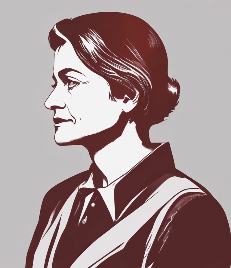 Close-up of hands typing on a keyboard with a simple, elegant blog layout on the screen.