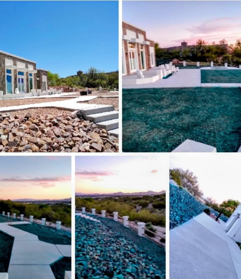 pre emergent herbicide blue dye foothills Oro valley Sahuarita