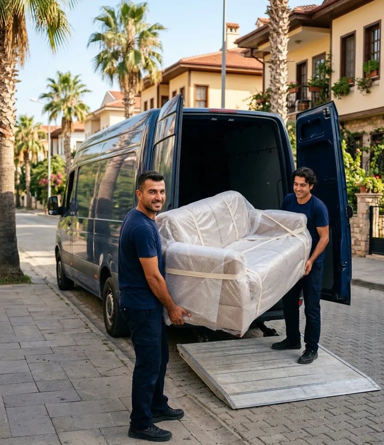 Antalya içi garantili evden eve nakliyat hizmeti.