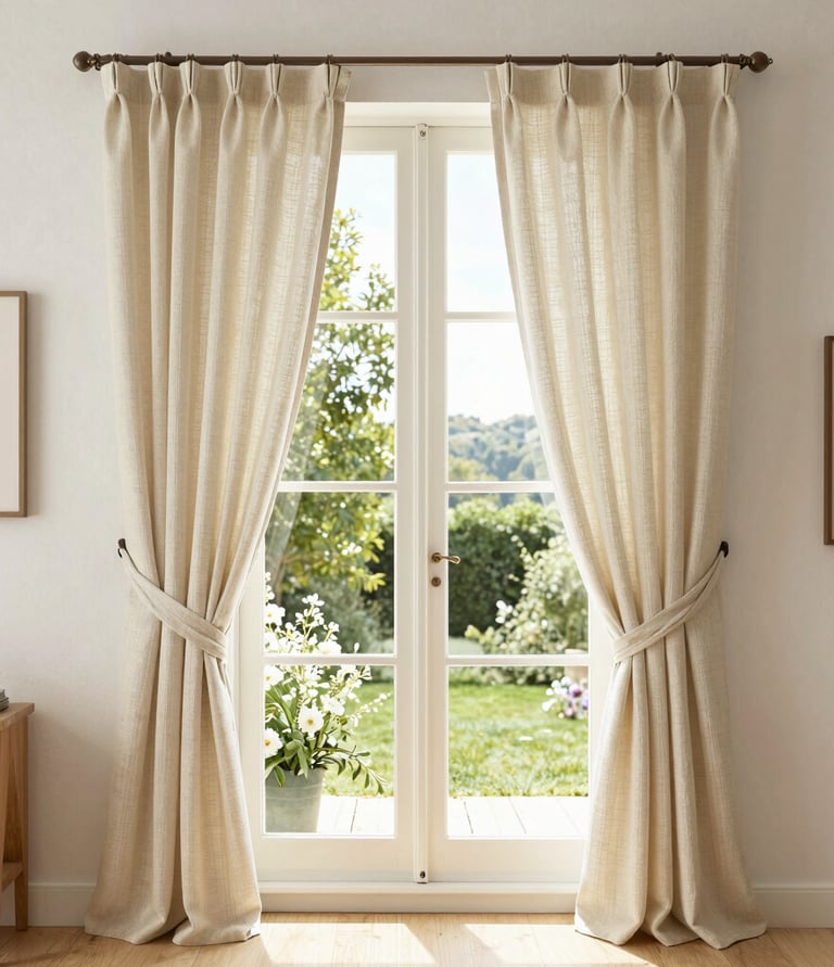 Close-up of a craftsman fitting crown molding above a window with natural light streaming in.
