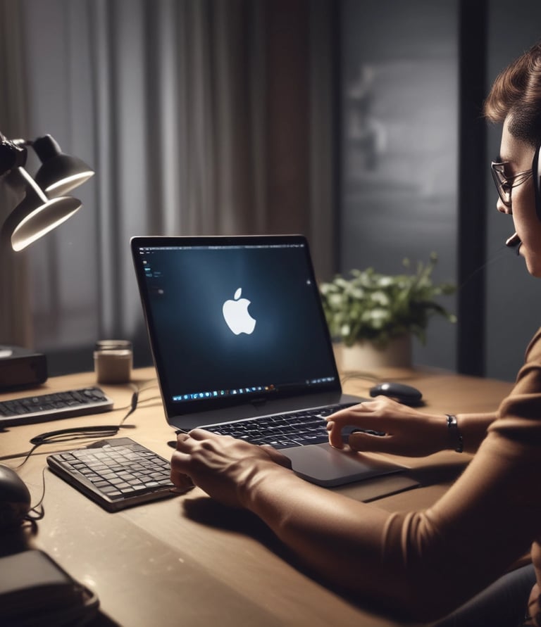 A sleek, modern laptop displaying a clean, minimalist website design with the Nexsys logo visible.