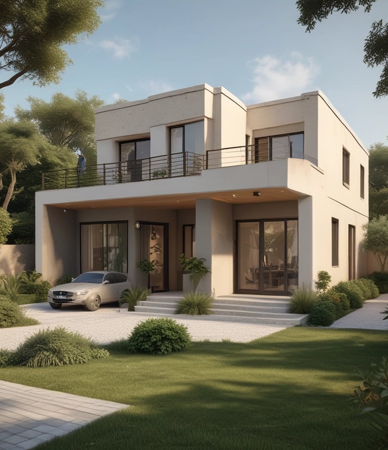 A cozy, sunlit living room showcasing a thoughtful mix of sustainable materials and elegant interior design.