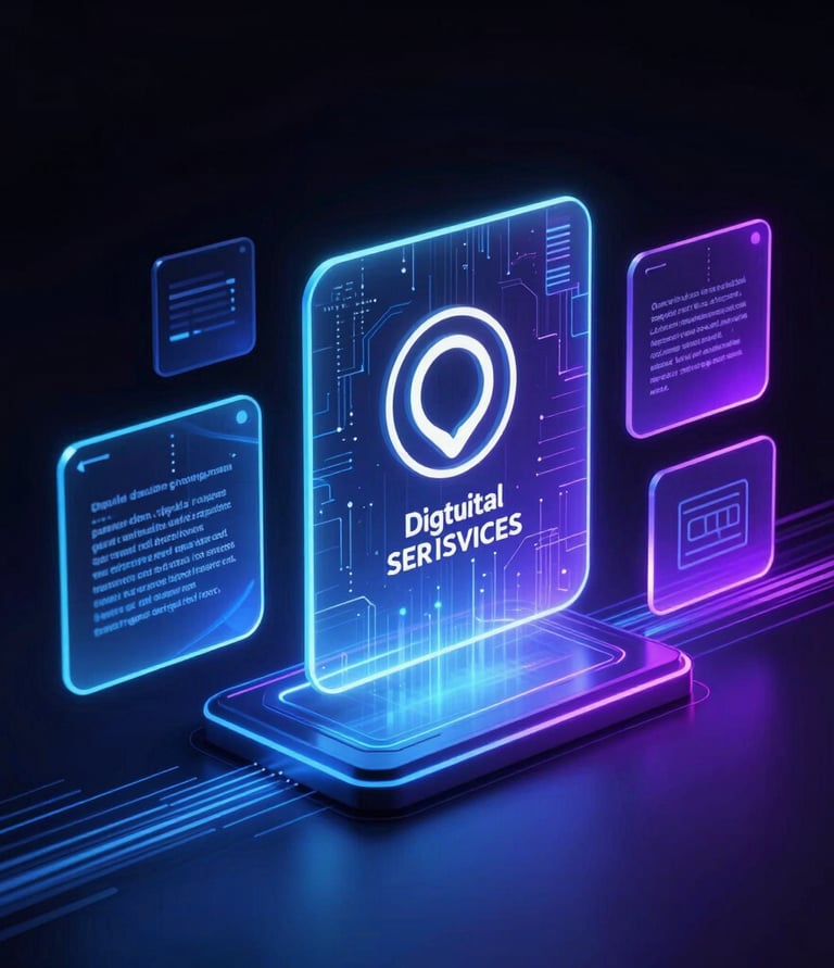 A man sitting at a table using a tablet