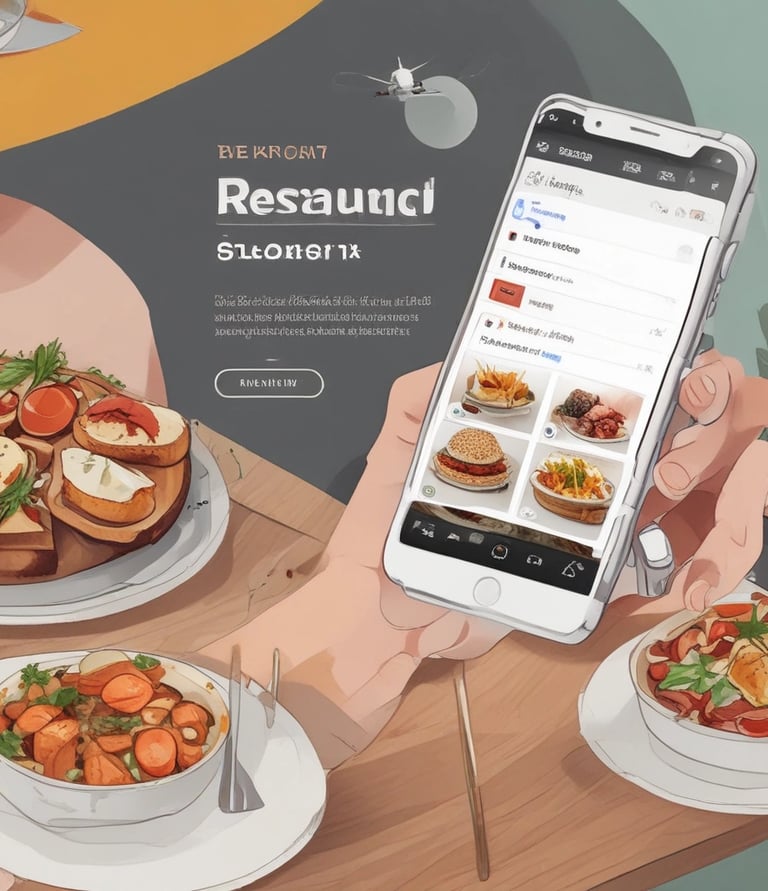 A creative workspace with a laptop displaying a website design in progress, surrounded by notes and coffee.