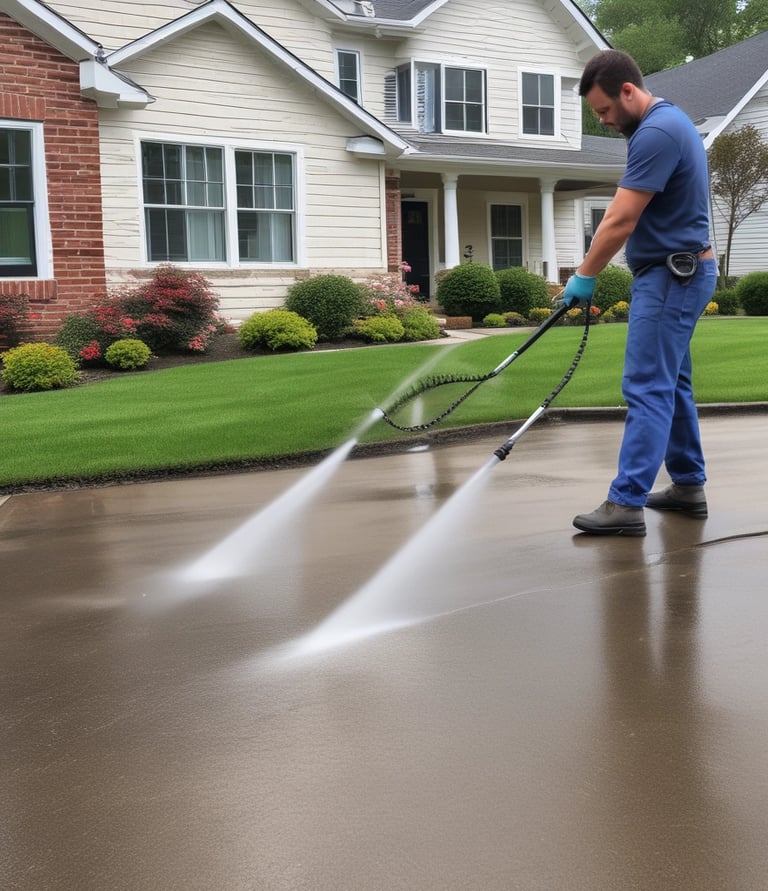 Close-up of sparkling clean vinyl siding after a soft wash, with sunlight highlighting the fresh surface.