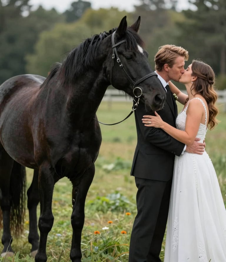 A serene image of a horse in motion under soft natural light, showcasing dynamic photography.
