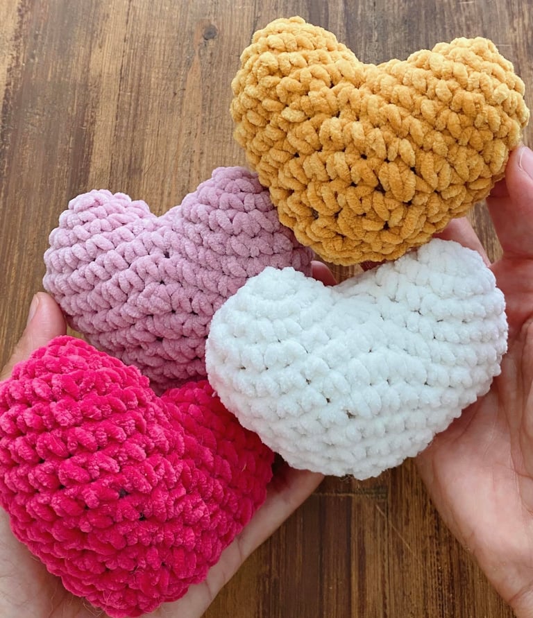 Tutoriales crochet san valentin