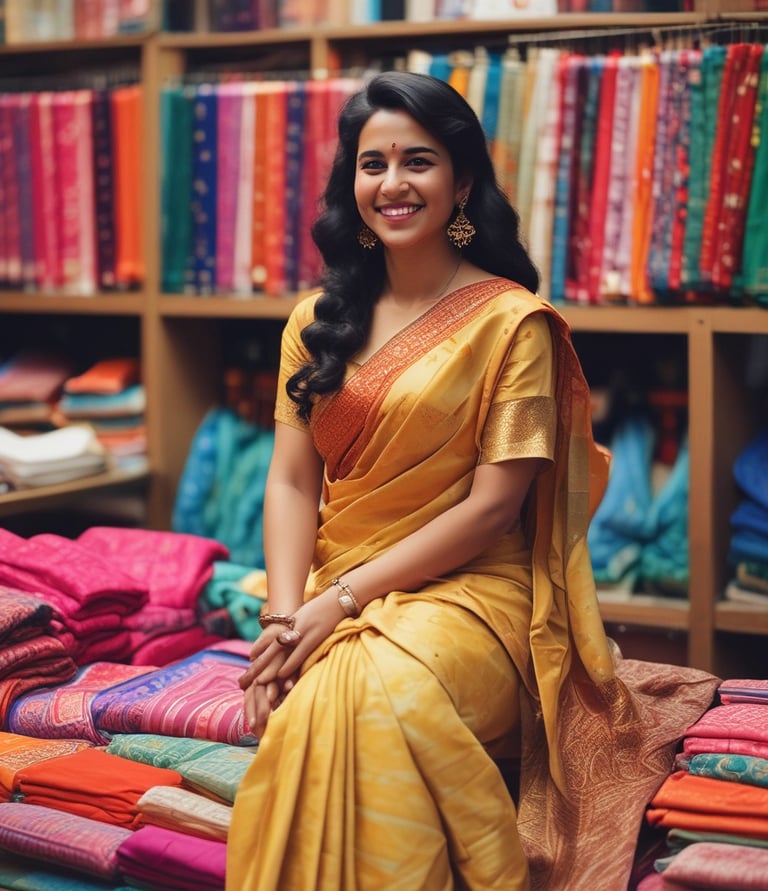 A friendly team brainstorming creative advertising ideas around a laptop.