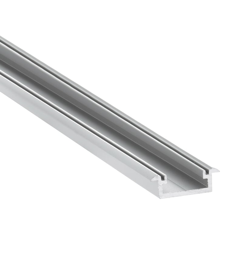 Perfil LED Vega de Perfiled: perfil de superficie de diseño plano y minimalista, ideal para iluminac