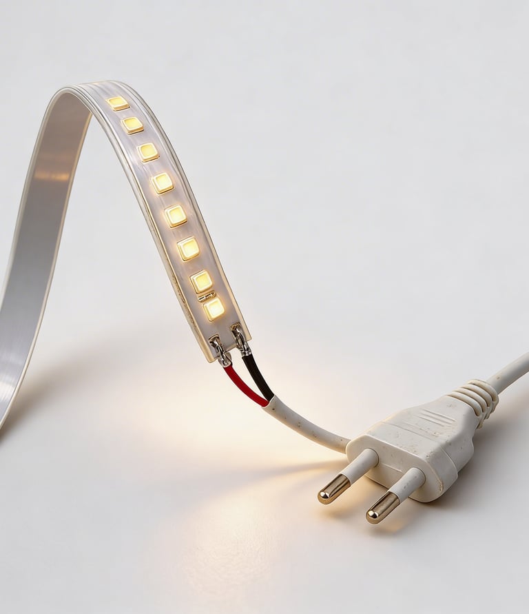 Tira LED 230V 14W IP67: grandes longitudes en exterior sin fuentes.