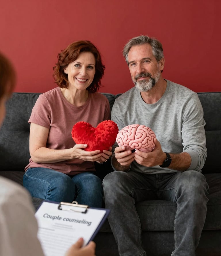 A therapist leading a small training session with engaged participants in a bright room.