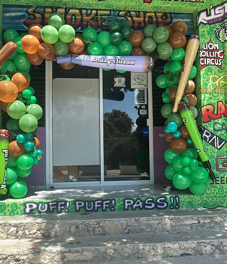 eureka 420 smokeshop on 5th avenue in playa del carmen
