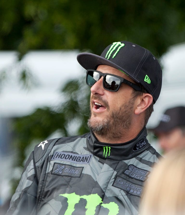 Candid photo of Ken Block at Goodwood Festival of Speed