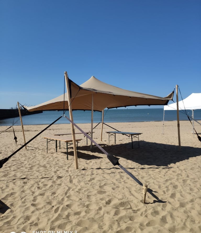 Stretch tente plage saint nazaire