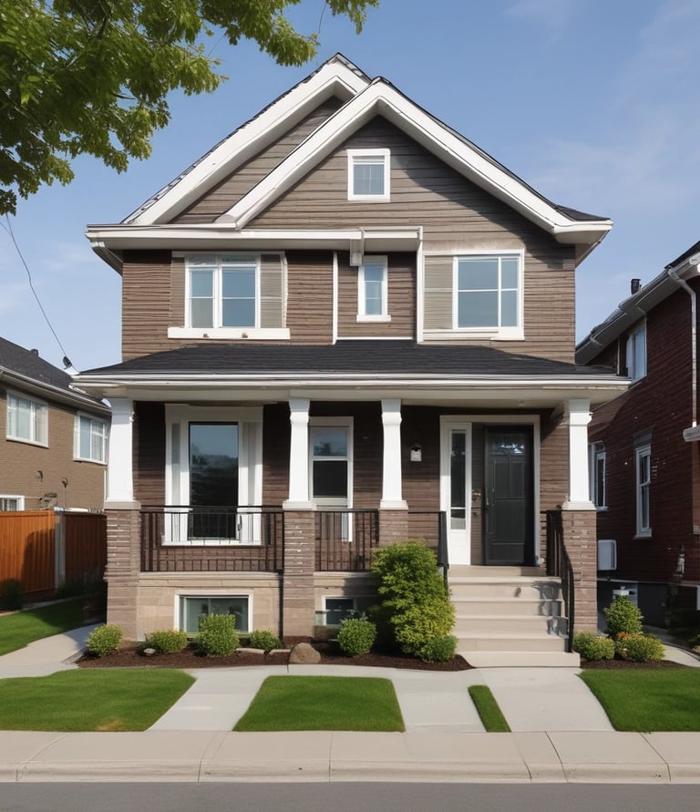 photo of white staircase