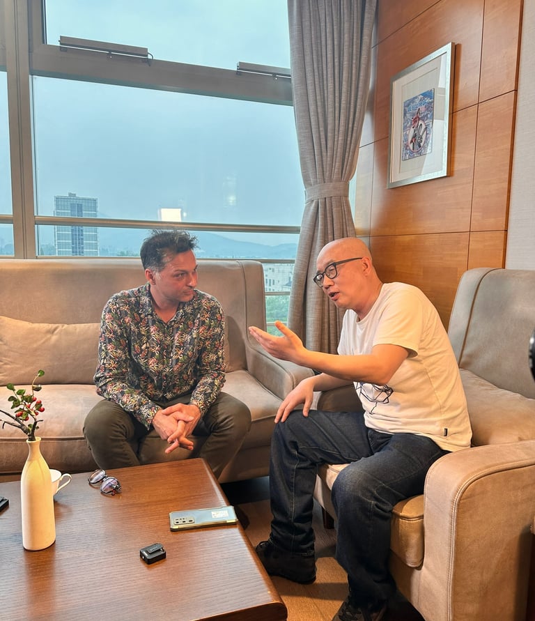 Francesco De Luca e Han Dong, Nanchino, 2024.