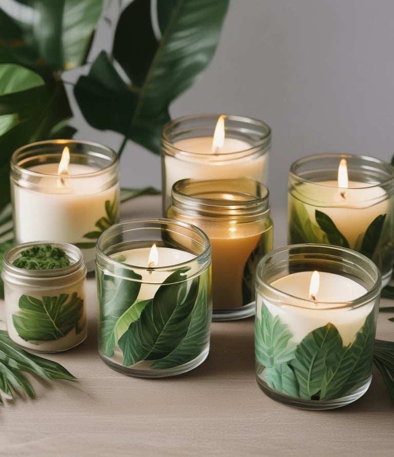 A stylish artisan workspace filled with elegant materials and tools for crafting luxury items.