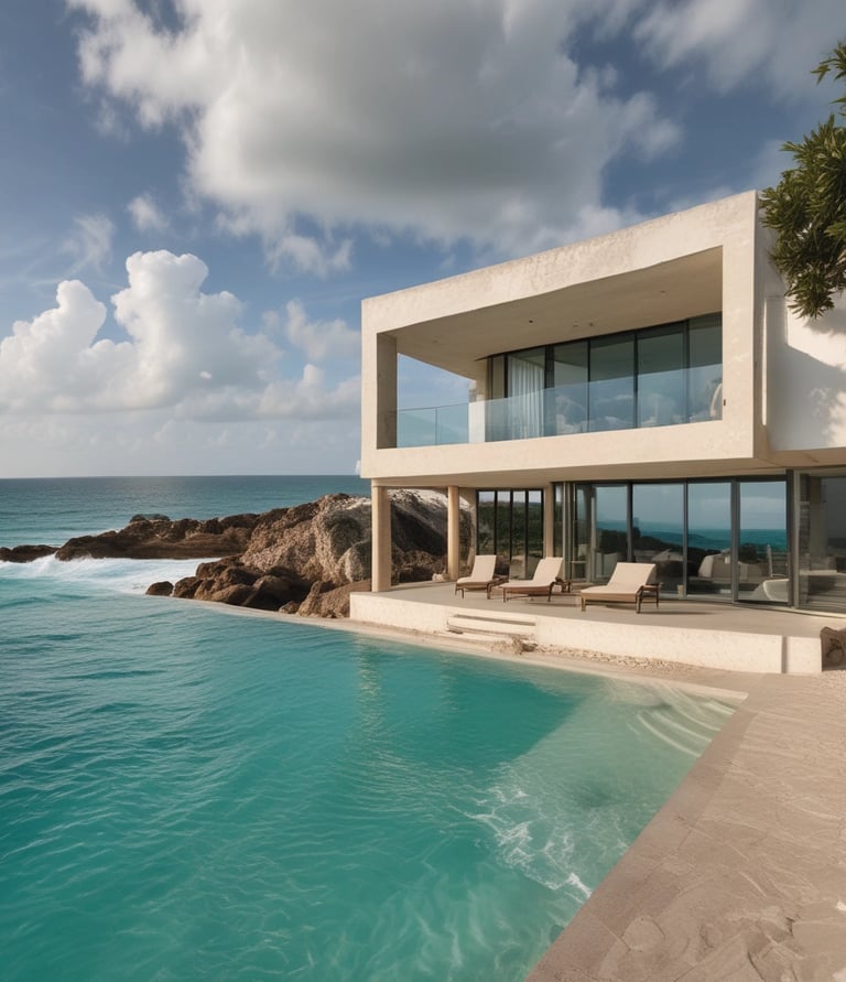 Close-up of hands shaking over architectural blueprints symbolizing trust and partnership