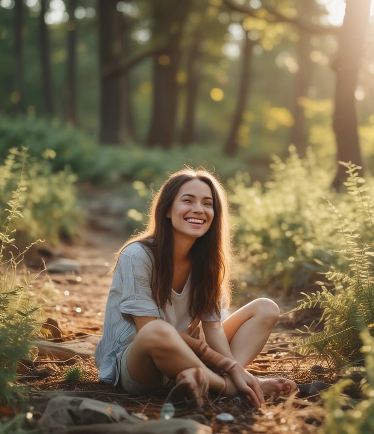 A serene therapist's office with soft lighting and comfortable seating.