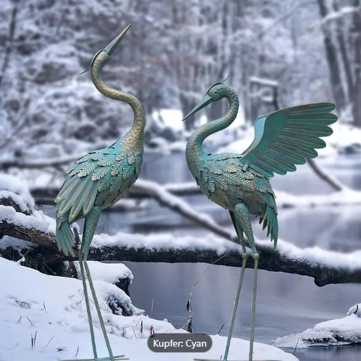 Kranich Figuren für den Garten