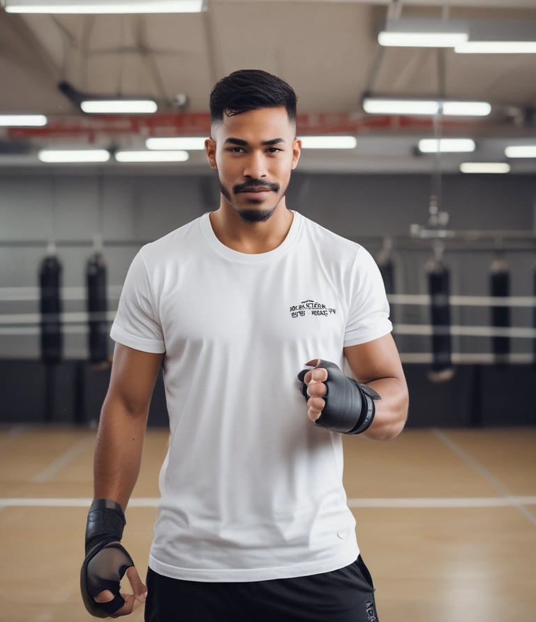 A group of people appears to be participating in an outdoor fitness class or dance session. They are dressed in athletic clothing, and a blue banner can be seen in the background, along with a stage. The setting suggests a lively and energetic atmosphere.