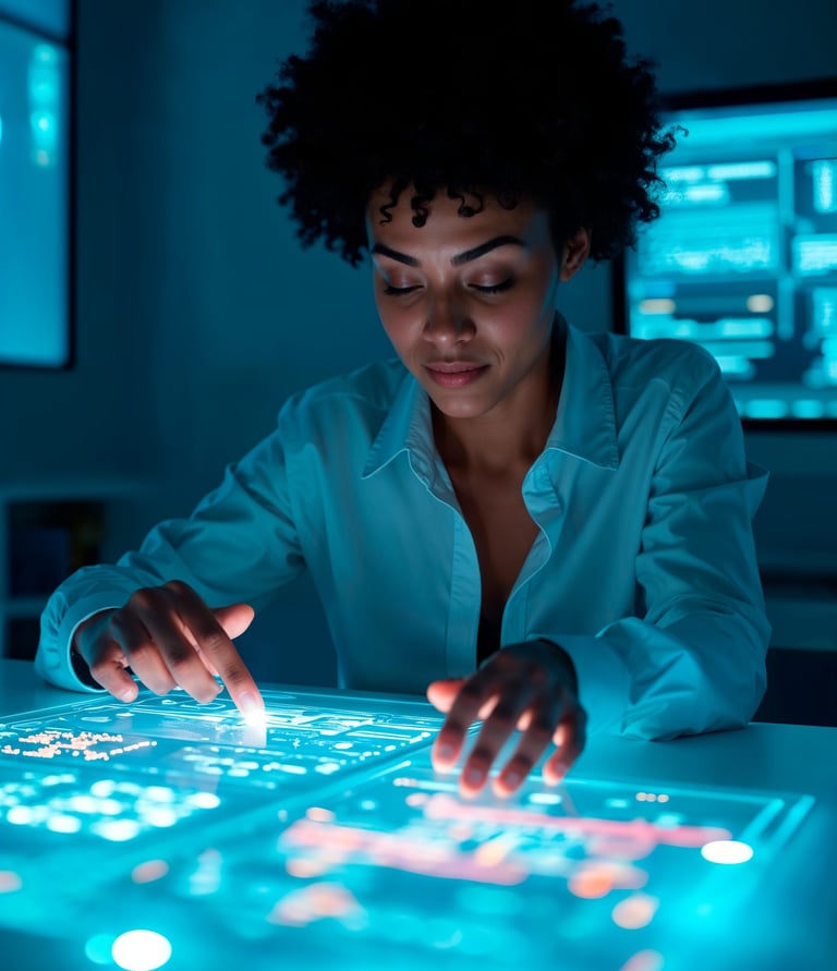 woman technology context-aware agentc ai