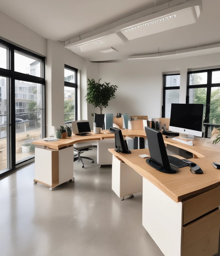 The image features a storefront at night, prominently displaying a sign with the words 'Happy Address' and 'Vacation Rentals' in bright yellow letters on a red background. Below, a large advertisement with the slogan 'Happy Address is where you feel happy' is visible, alongside logos of companies such as TripAdvisor, Airbnb, and Expedia.