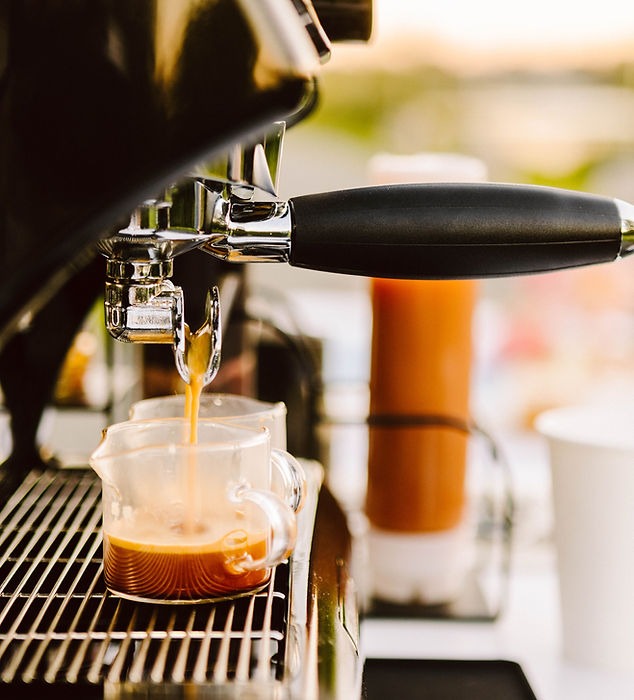 Espresso machine used by Ancestral on Wheels to prepare handcrafted specialty coffee drinks at event