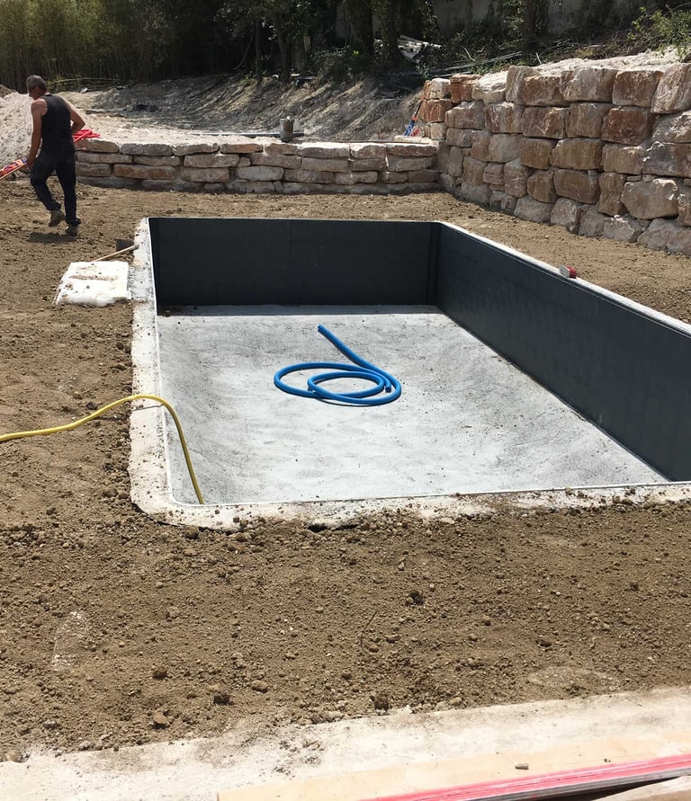 Travaux piscine