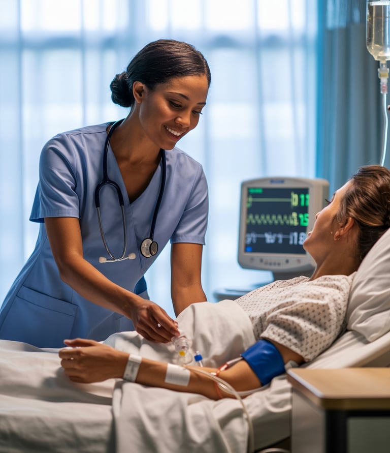  Nurse carefully documenting patient care for legal protection