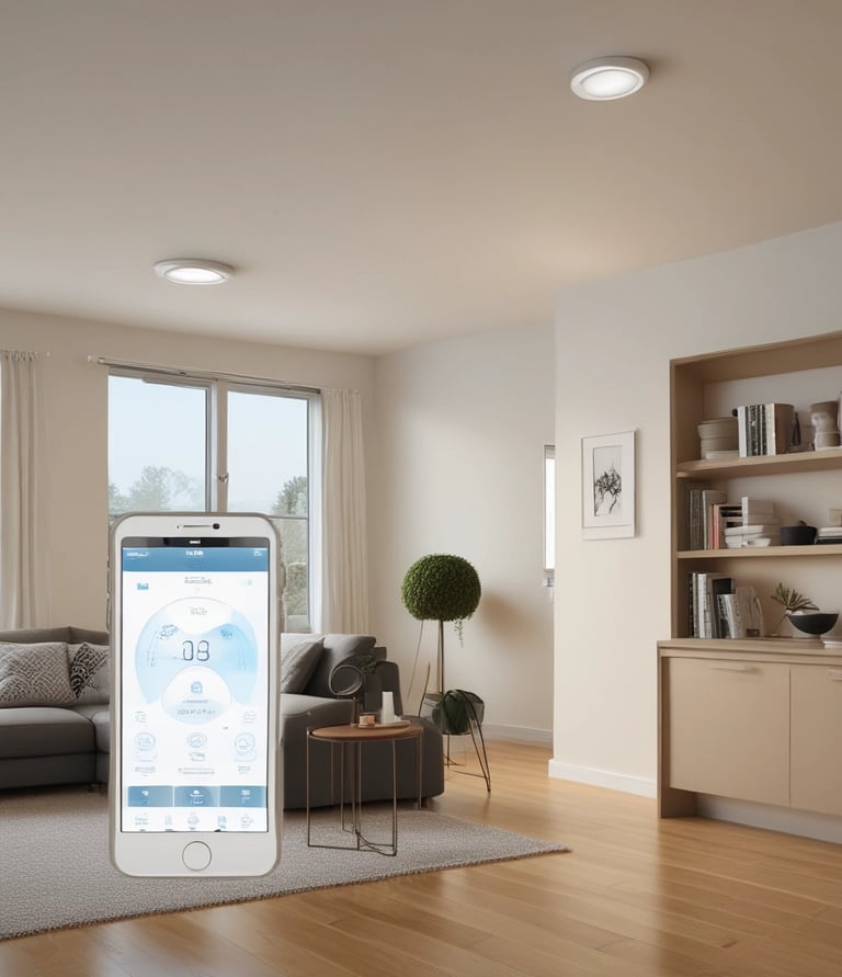 A homemade robot constructed from household materials and electronic components including a microcontroller board and several colorful wires protruding from its top. The body appears to be made from stacked containers wrapped in black tape, with a pair of ultrasonic sensors resembling eyes.