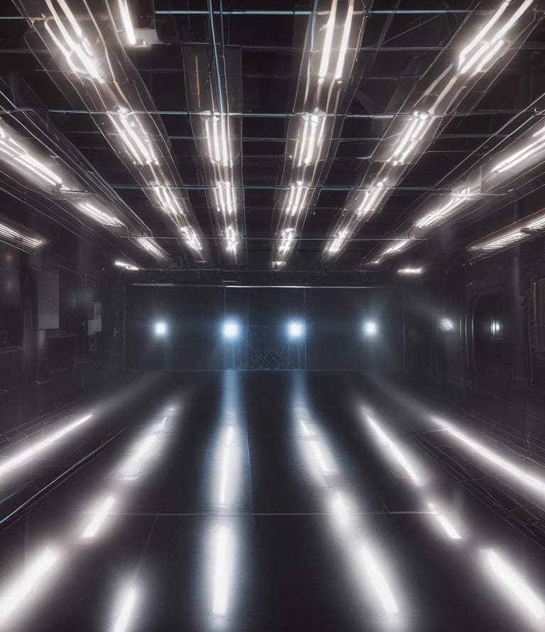 A microcontroller development board, breadboard, and various electronic components are arranged on a surface. Wires connect the components, indicating a circuit setup. The setting is clean with a focus on electronics and hardware prototyping.