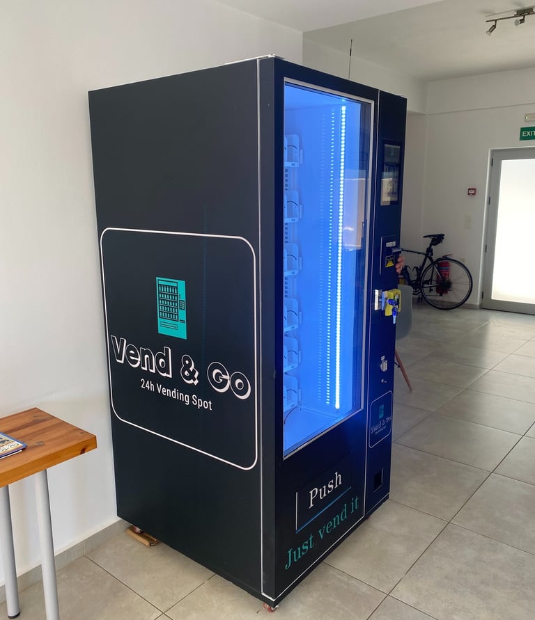 Vending Machine in Apartments Lobby