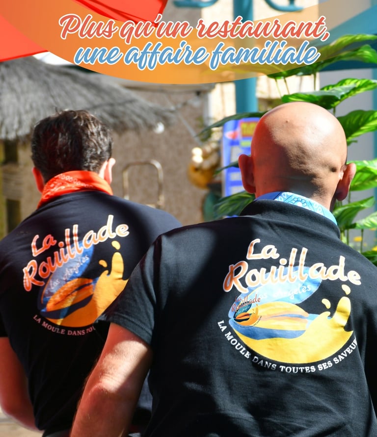 David et Paul Mateu, père et fils, devant La Rouillade à Argelès-sur-Mer – une histoire de famille.