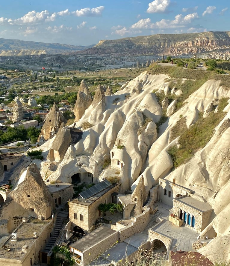 a view of  Fairy chimneys Cappadocia