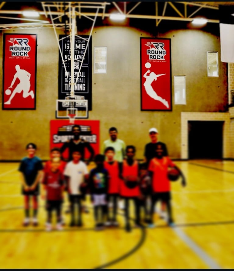 Large indoor basketball gym for youth basketball scrimmages and community building