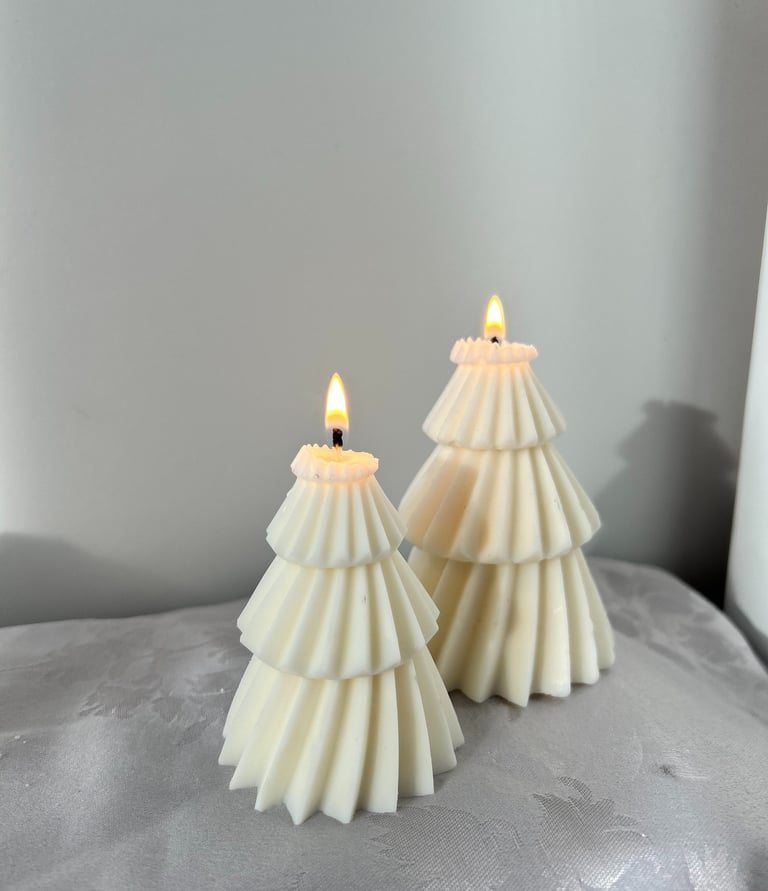 Natūralaus sojų vaško kalėdinės žvakės
