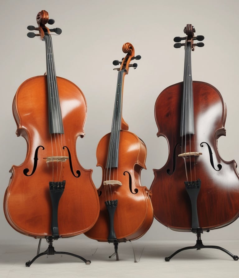 low angle photography of violin on ground
