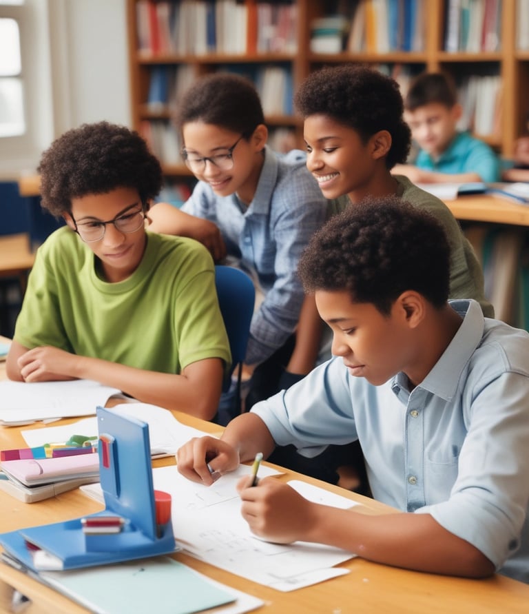 A group of international students finding success in the classroom in the United States.