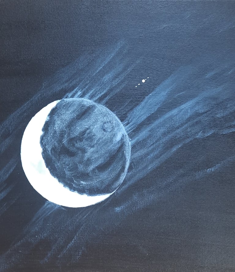 Lunar moonscape - Deluain Art