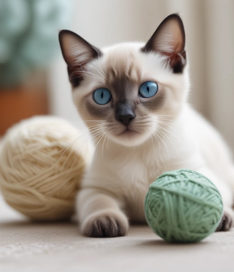 A cat showing its playful side at a local cat club event.