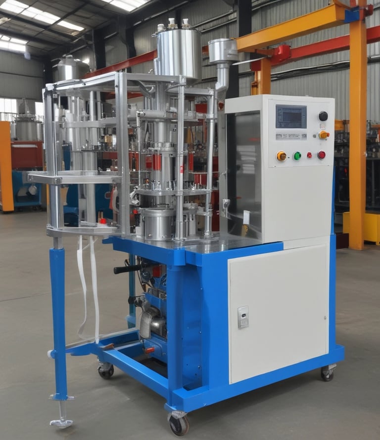 Photo of Airfix Build's manufacturing plant in Himmatnagar with workers handling tile adhesive production.