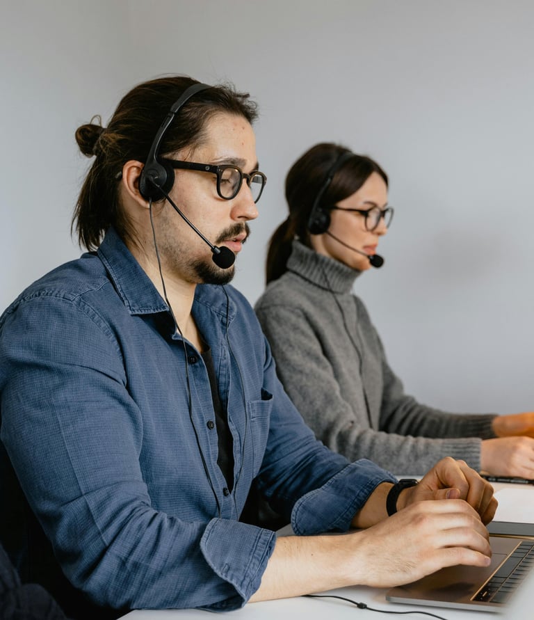 remote call centre support agents