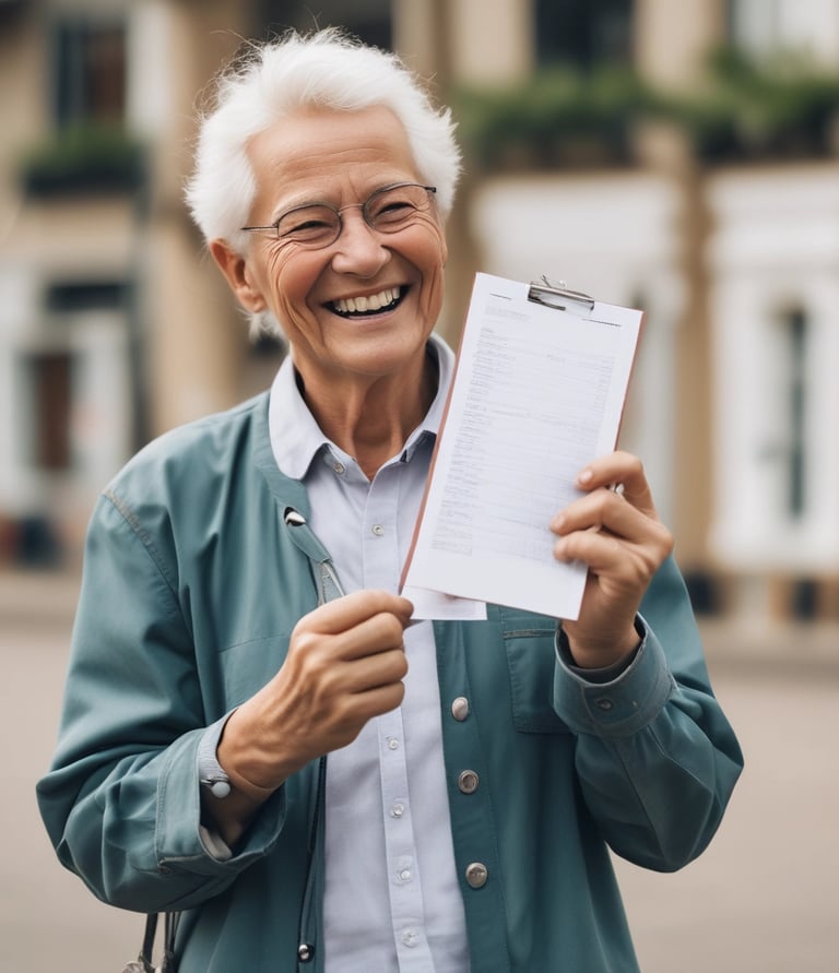 Smiling couple walking hand-in-hand on a Florida beach, celebrating their smooth move.
