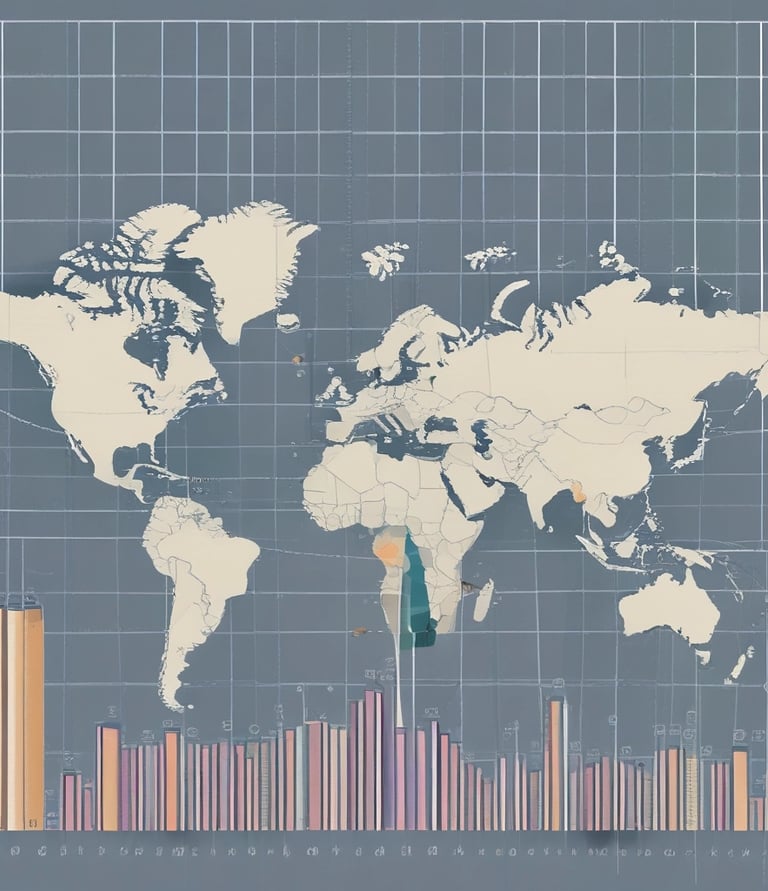 A modern workspace with strategic planning documents and a laptop, symbolizing advisory work.