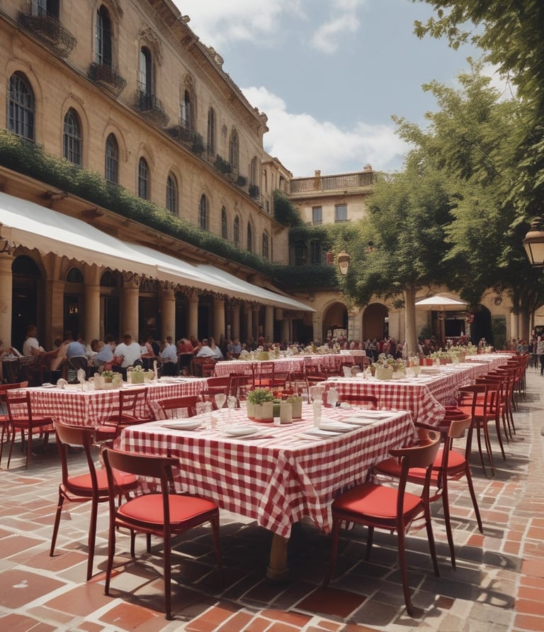 Cozy interior of Da Gino restaurant with warm lighting and rustic decor.