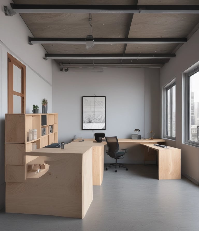 A professional photo of a construction influencer using power tools on a building site.