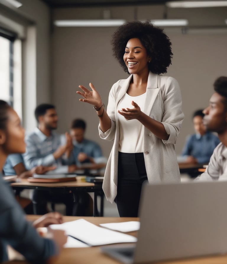 A vibrant church gathering where members are joyfully participating in a community event.