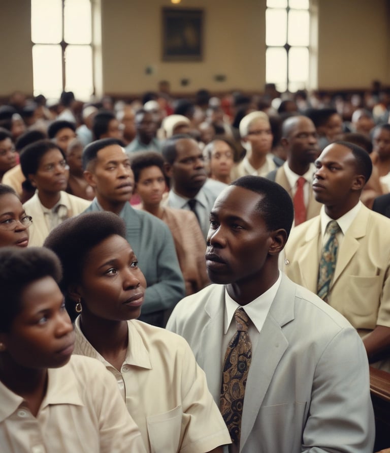 woman in blue and white shirt